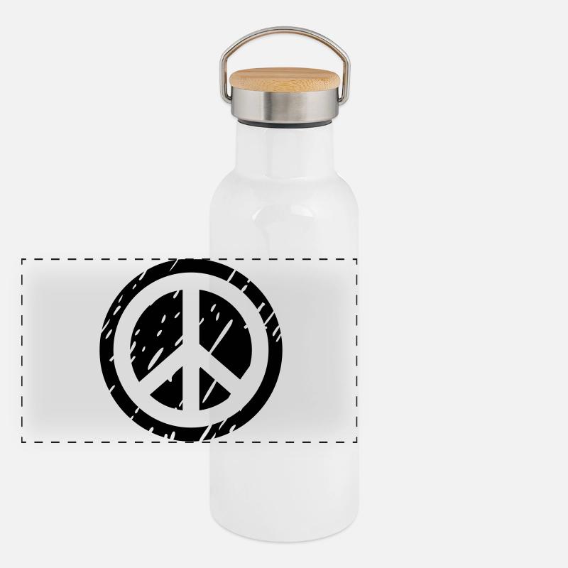 paix Gourde isotherme avec bouchon en bambou