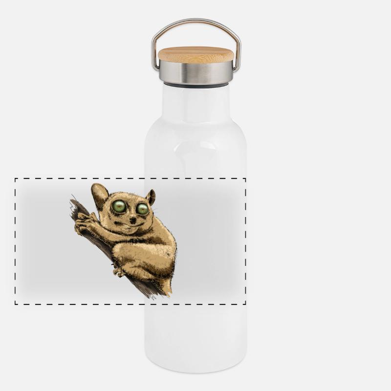 Tarsier Gourde isotherme avec bouchon en bambou