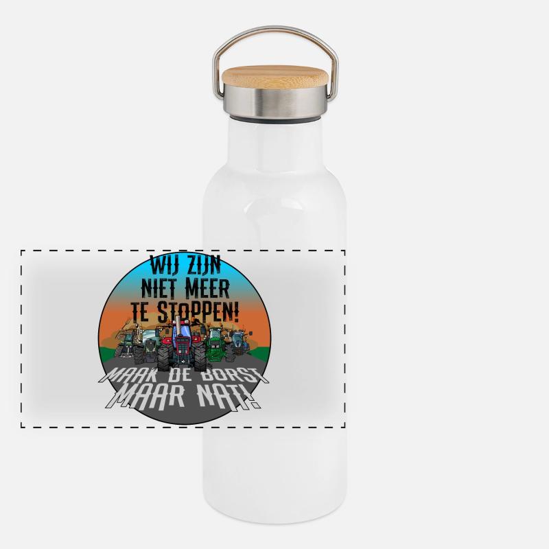 We are unstoppable Panoramic Thermal Bottle with Bamboo Lid