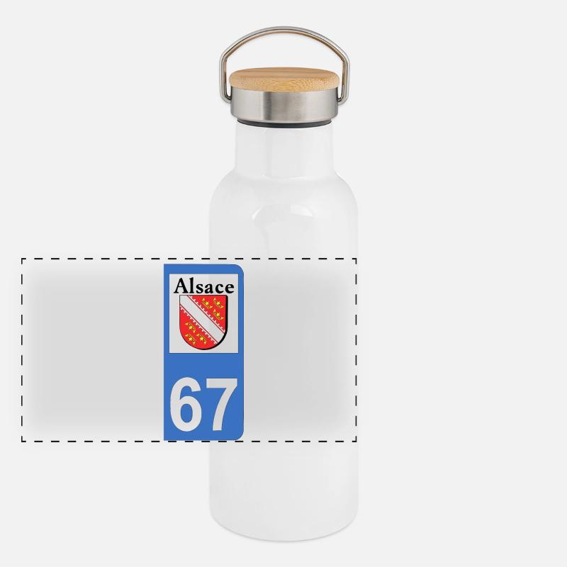 alsace Gourde isotherme avec bouchon en bambou