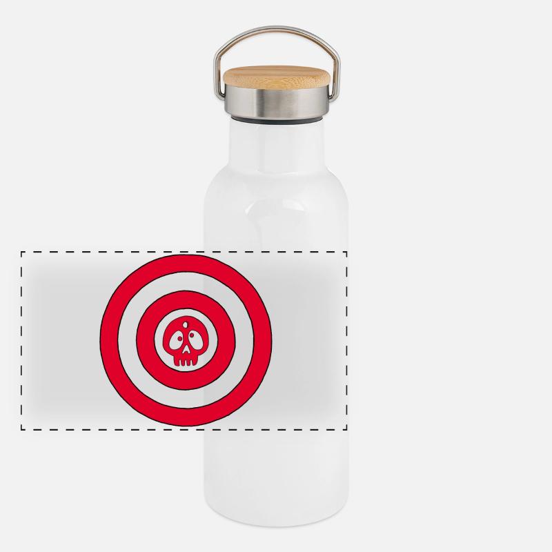 Panorama Thermosflasche mit Bambusdeckel