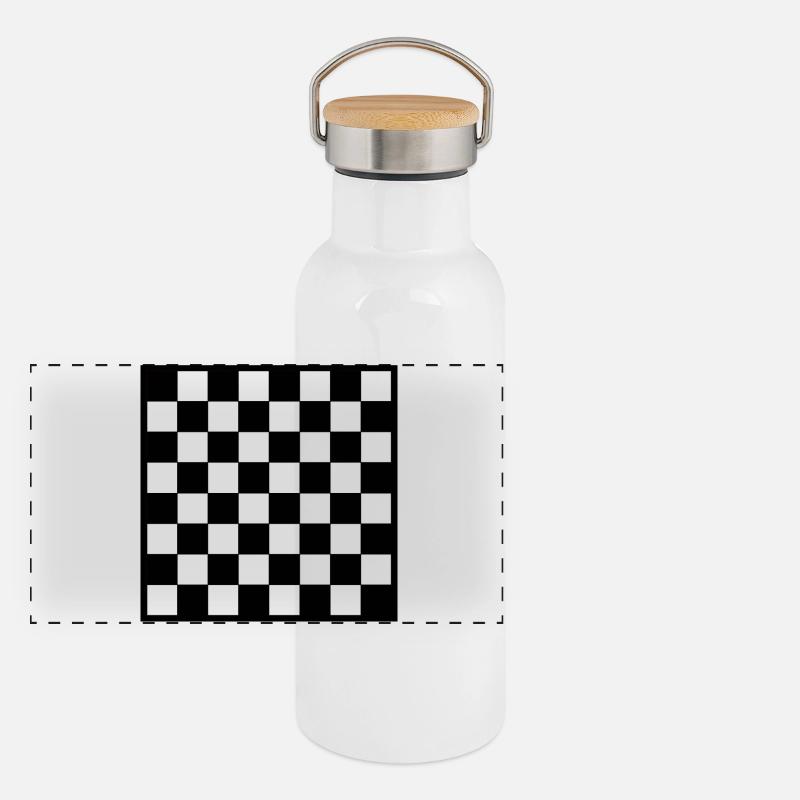 Échecs | échecs Gourde isotherme avec bouchon en bambou