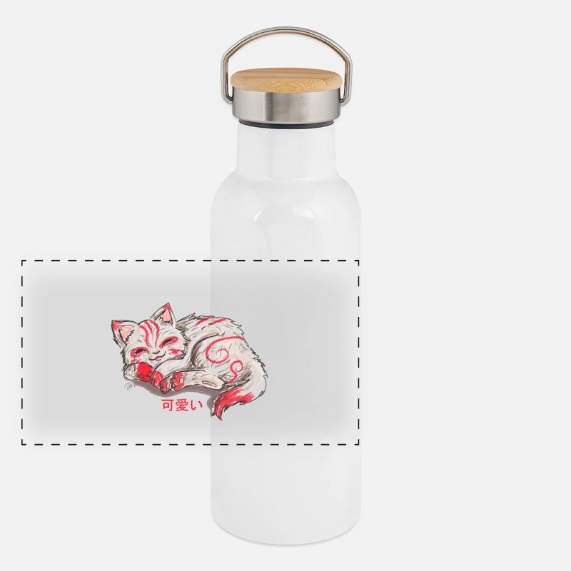 Arja Panorama Thermosflasche mit Bambusdeckel