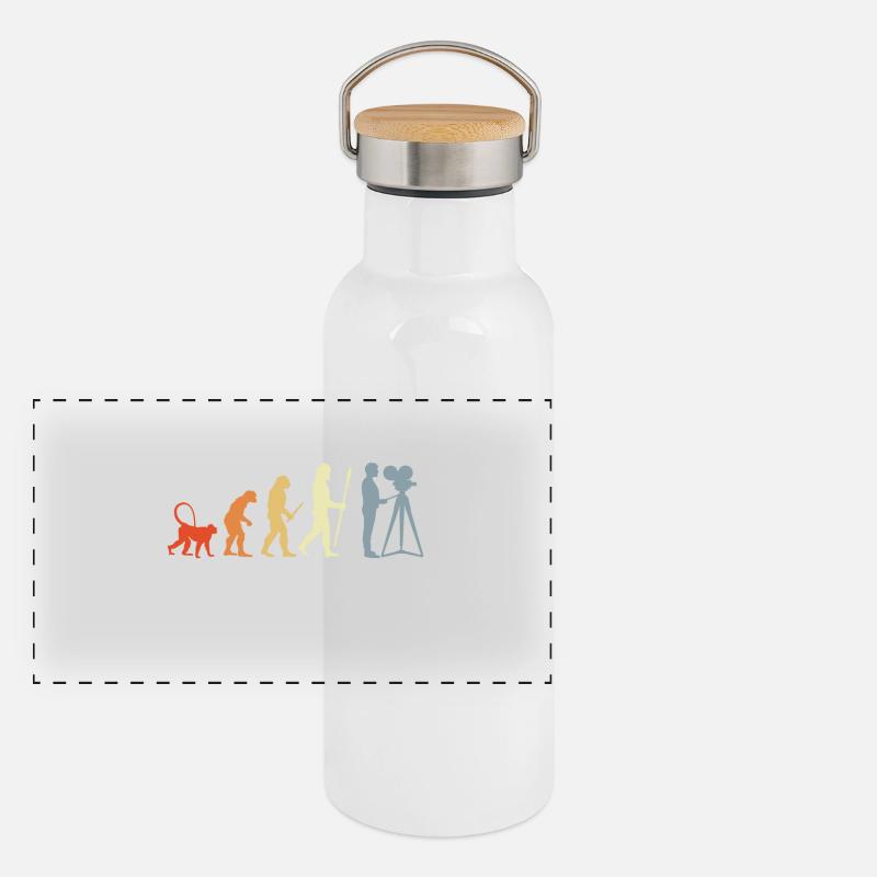 Cameraman evolution Panoramic Thermal Bottle with Bamboo Lid