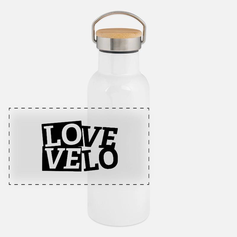 LOVE Velo Panoramic Thermal Bottle with Bamboo Lid
