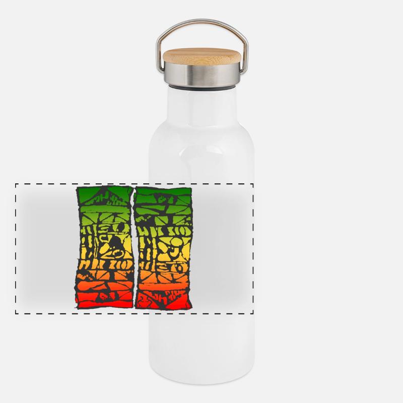 reggae 2907 Gourde isotherme avec bouchon en bambou