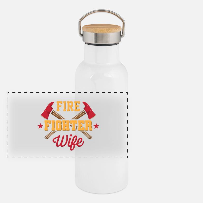 Panorama Thermosflasche mit Bambusdeckel