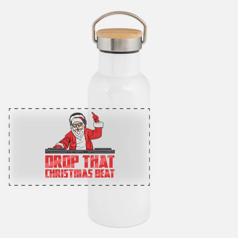 Panorama Thermosflasche mit Bambusdeckel