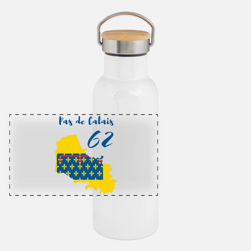 Keine Calais Panorama Thermosflasche mit Bambusdeckel