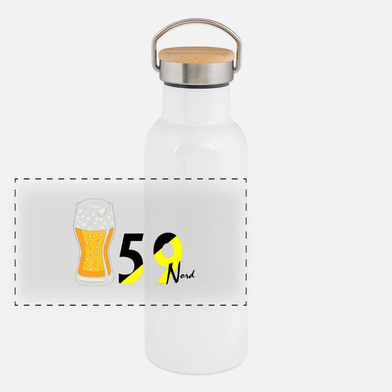 Norden Panorama Thermosflasche mit Bambusdeckel