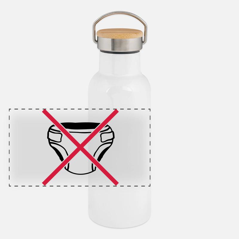 Shield No Diaper Panoramic Thermal Bottle with Bamboo Lid