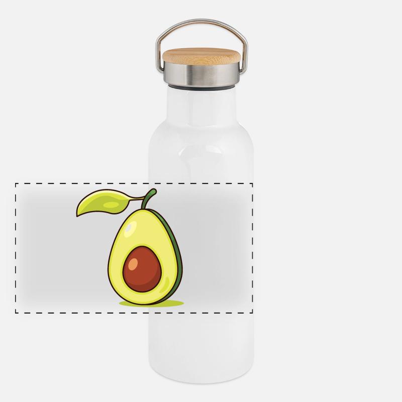 Avocado Panoramic Thermal Bottle with Bamboo Lid