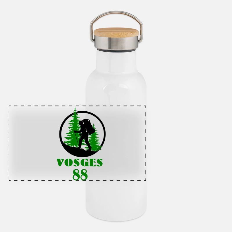 Vosges Gourde isotherme avec bouchon en bambou