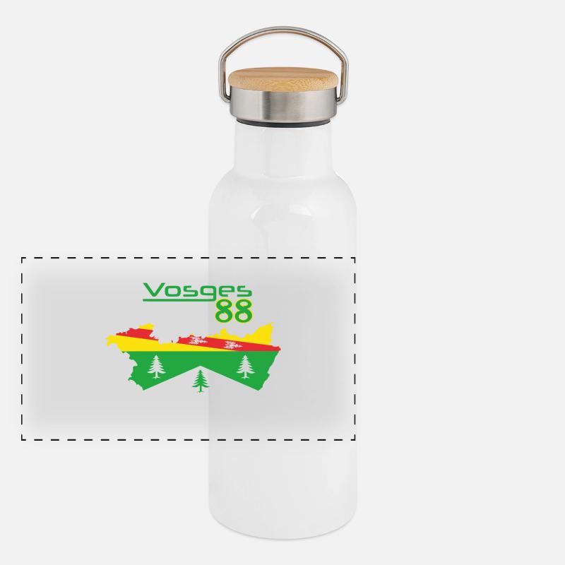 Vosges Panorama Thermosflasche mit Bambusdeckel