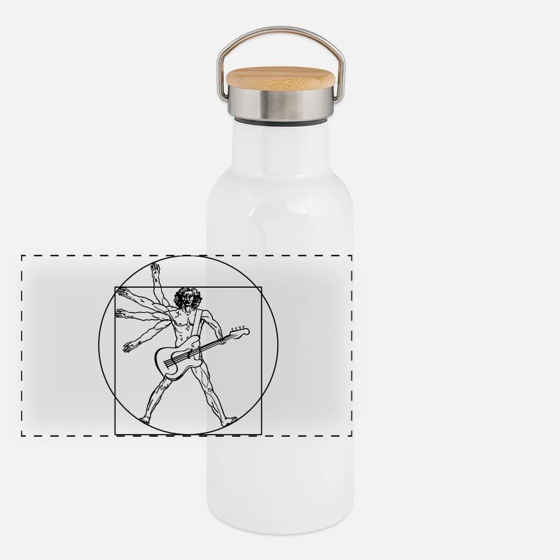 Sparvinci rock Panoramic Thermal Bottle with Bamboo Lid