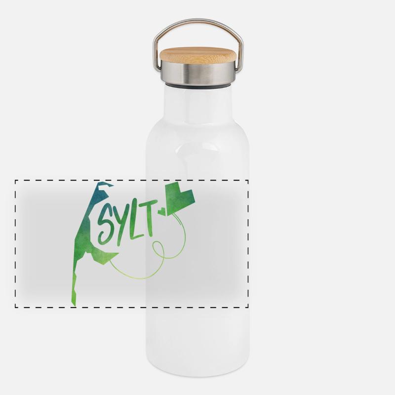 Sylt Gourde isotherme avec bouchon en bambou