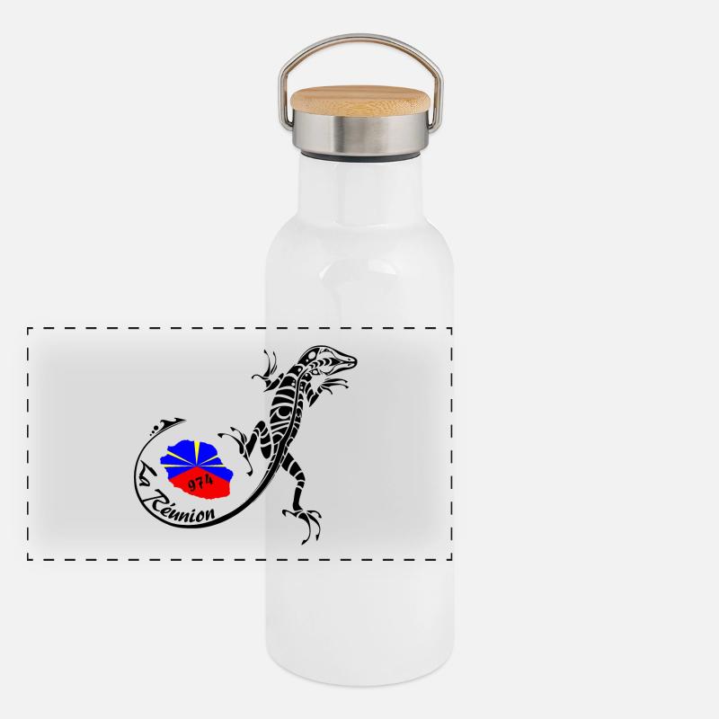 Réunion Panoramic Thermal Bottle with Bamboo Lid