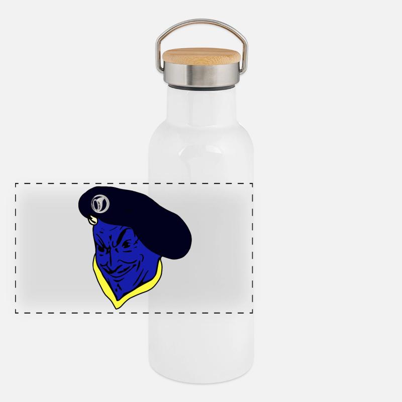 Alpine Hunter-Blue Devil-French Army Panoramic Thermal Bottle with Bamboo Lid