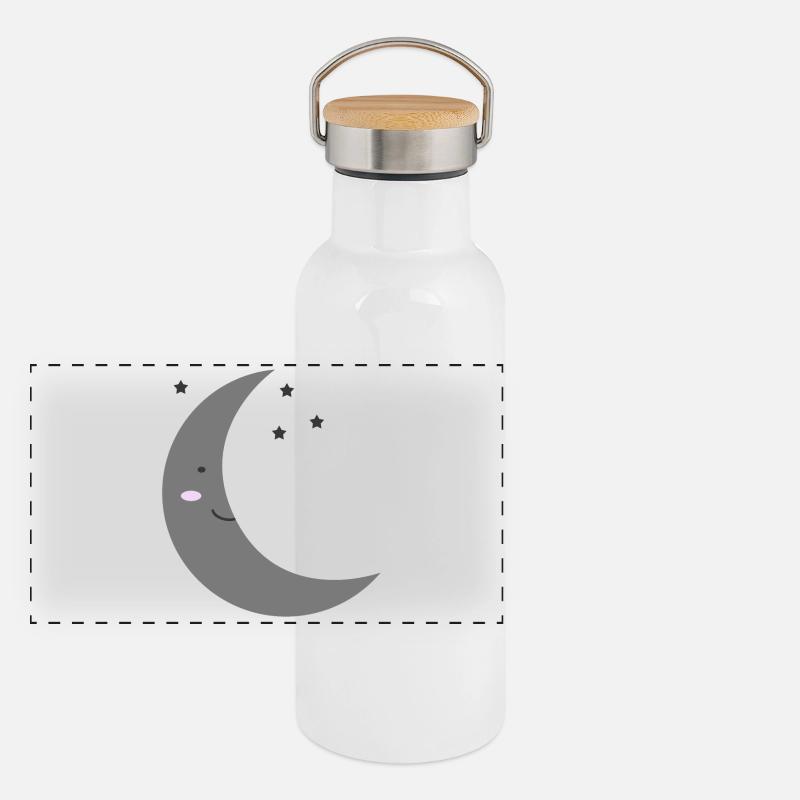 Moon Kawaii Panoramic Thermal Bottle with Bamboo Lid