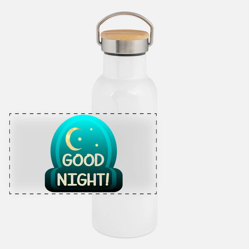 Good Night - Sleeping Panoramic Thermal Bottle with Bamboo Lid