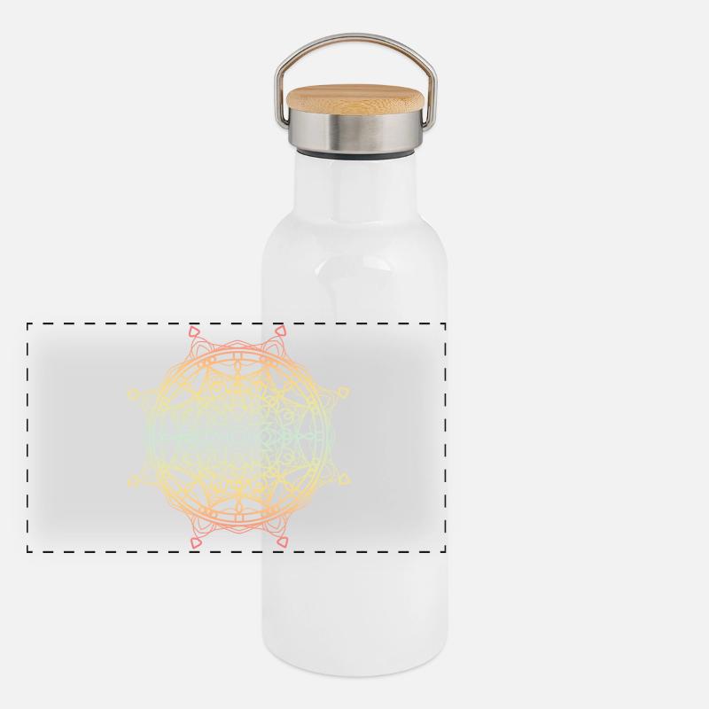 Mandala Panoramic Thermal Bottle with Bamboo Lid