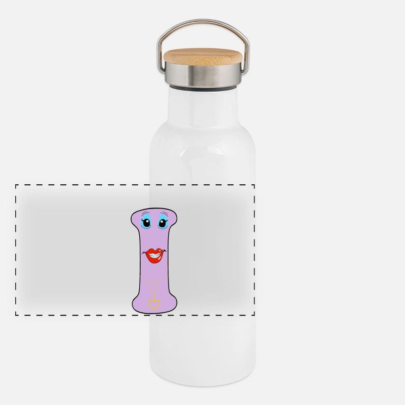 i Gourde isotherme avec bouchon en bambou