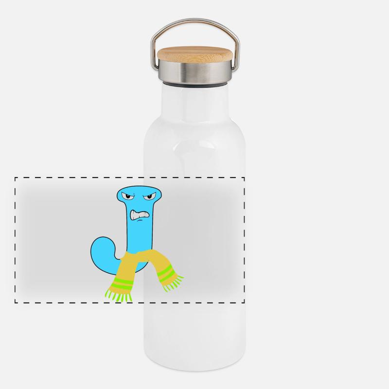 J Gourde isotherme avec bouchon en bambou