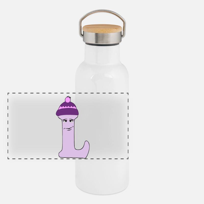 L Panoramic Thermal Bottle with Bamboo Lid