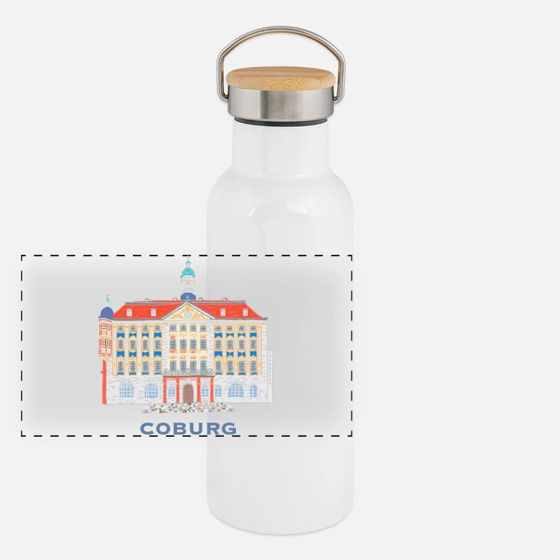 Coburg, historic town hall, Bavaria, Germany Panoramic Thermal Bottle with Bamboo Lid