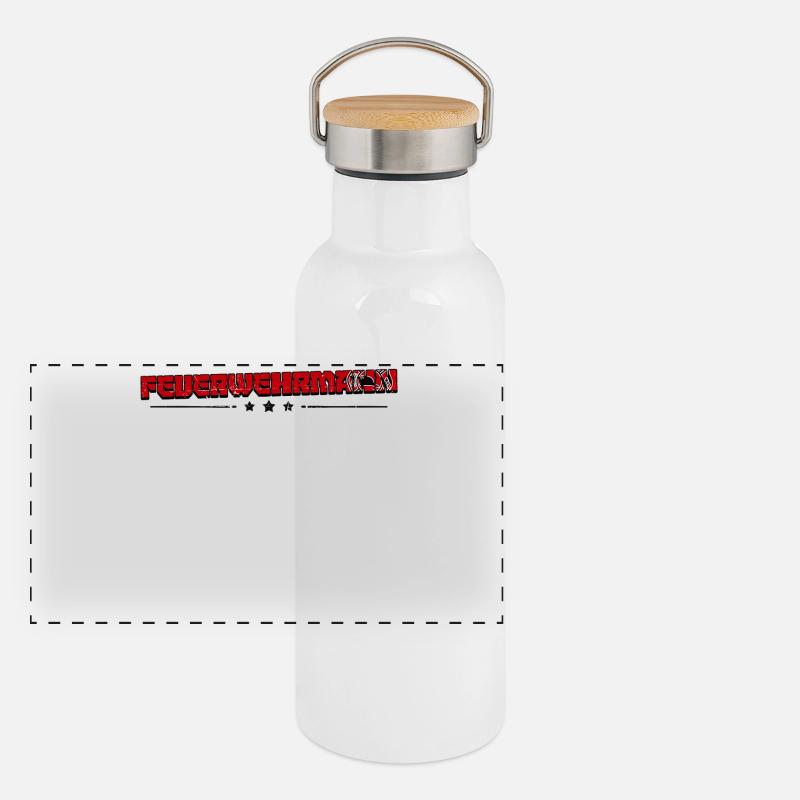 Firefighter Saying Fire brigade Professional fire brigade Panoramic Thermal Bottle with Bamboo Lid