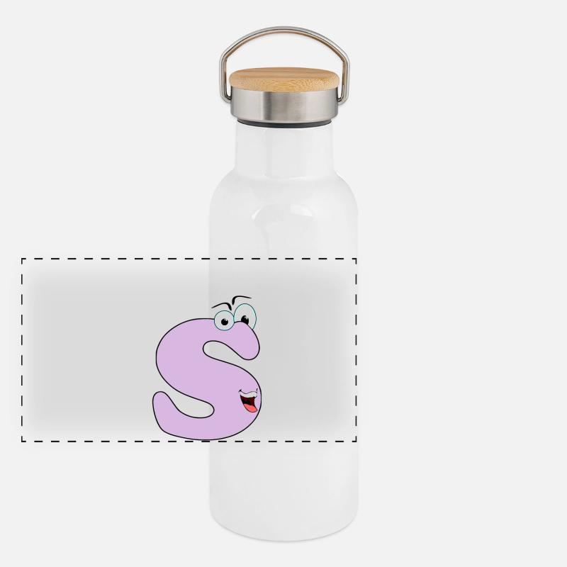 S Panorama Thermosflasche mit Bambusdeckel