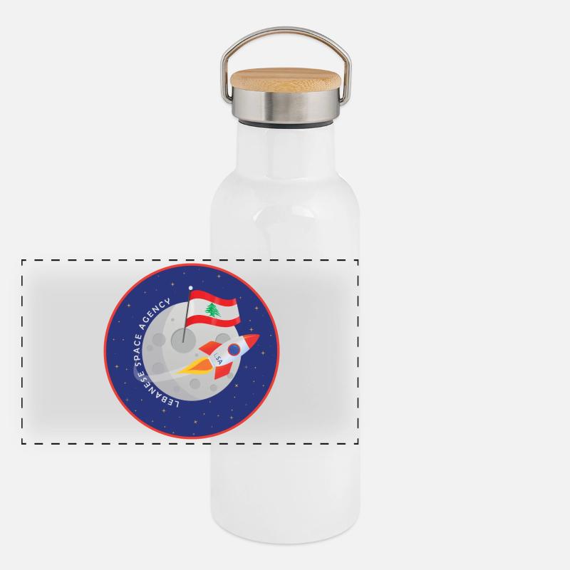 Lebanese Space Agency Panoramic Thermal Bottle with Bamboo Lid