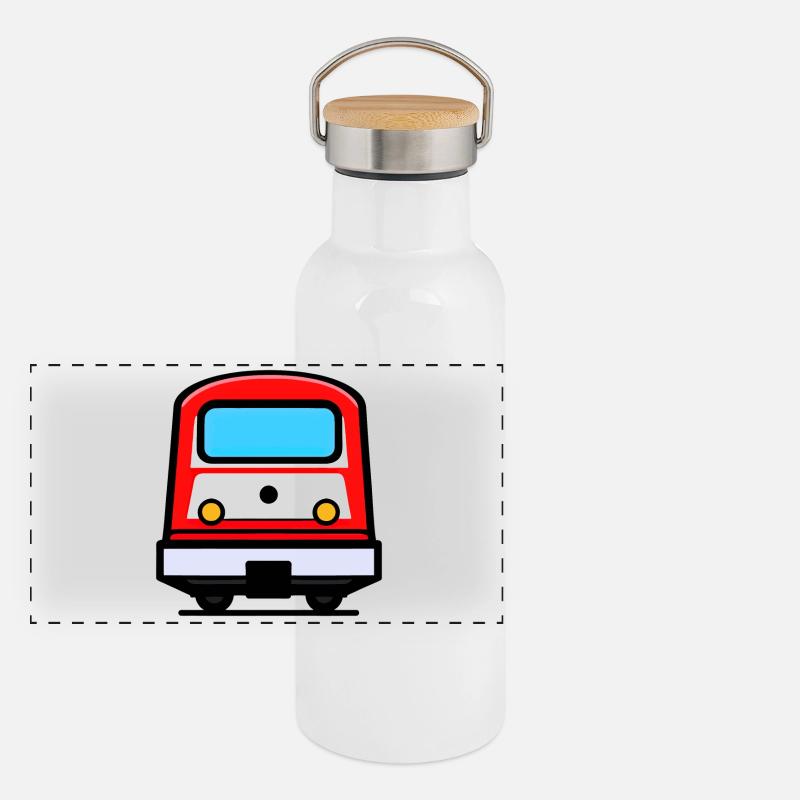 Métro, locomotive, train Gourde isotherme avec bouchon en bambou