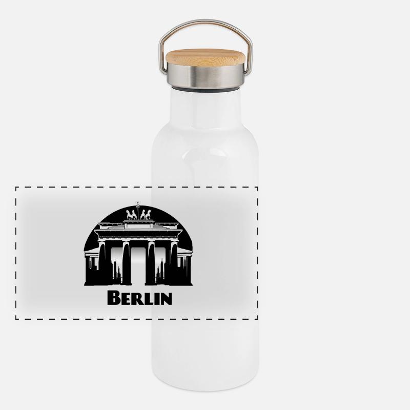 Berlin Panoramic Thermal Bottle with Bamboo Lid