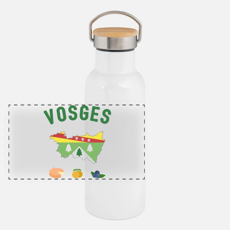 Vosges Gourde isotherme avec bouchon en bambou