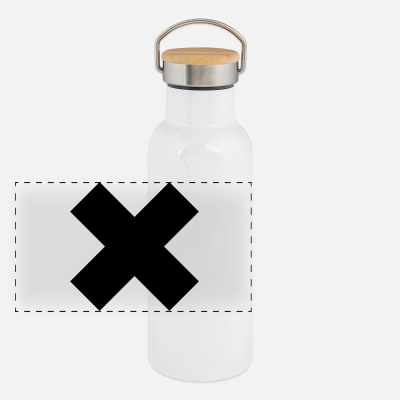 Toxic X Gourde isotherme avec bouchon en bambou