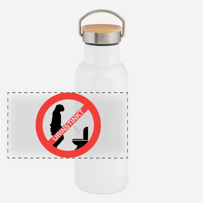 Urinstinkt Panorama Thermosflasche mit Bambusdeckel