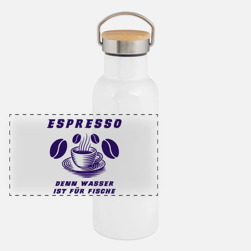 Espresso Design Panorama Thermosflasche mit Bambusdeckel