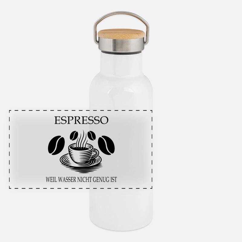Espresso Design Panorama Thermosflasche mit Bambusdeckel