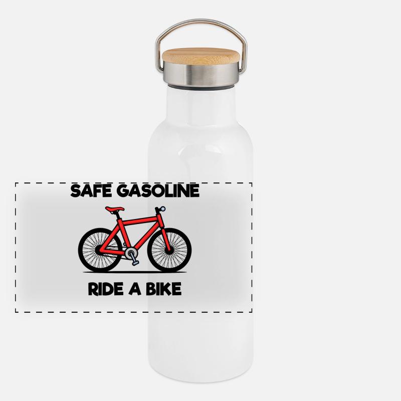 Sustainability Eco-friendly Environmental Statement Panoramic Thermal Bottle with Bamboo Lid