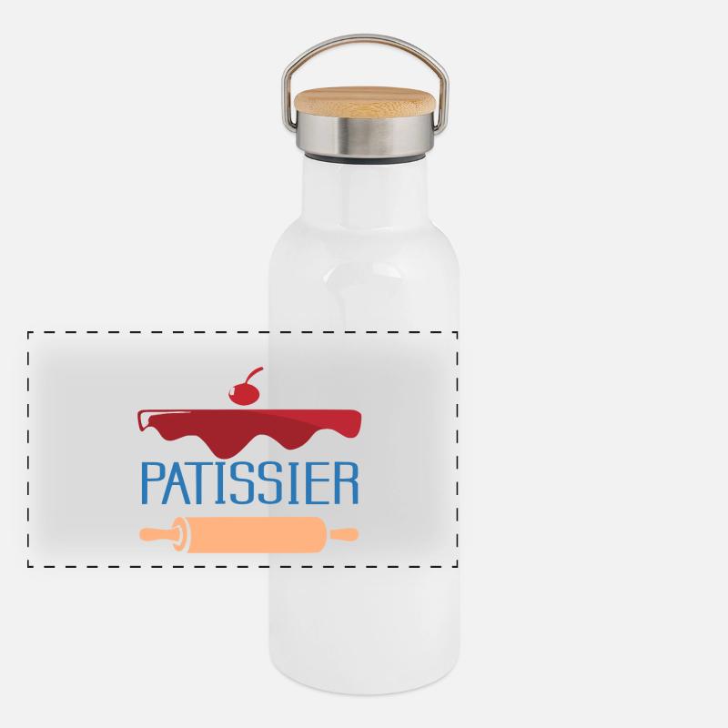 Confectioner Panoramic Thermal Bottle with Bamboo Lid