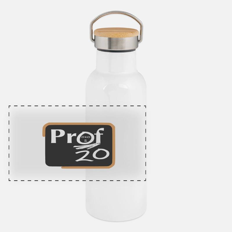 Panorama Thermosflasche mit Bambusdeckel