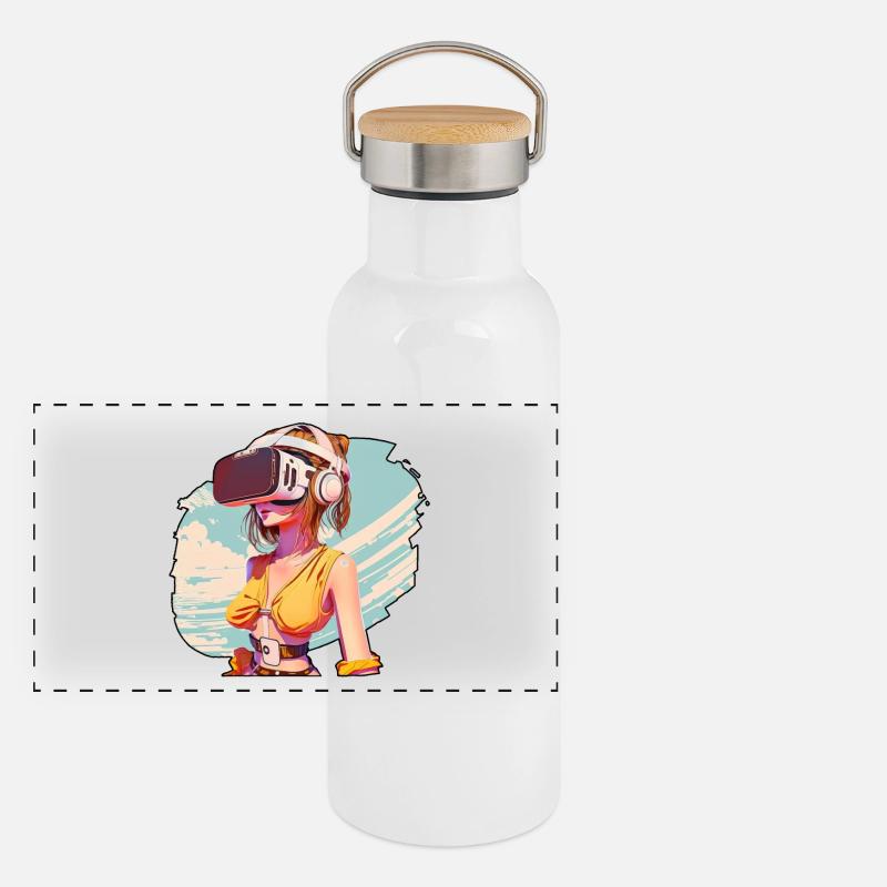 Fille VR 01 Gourde isotherme avec bouchon en bambou