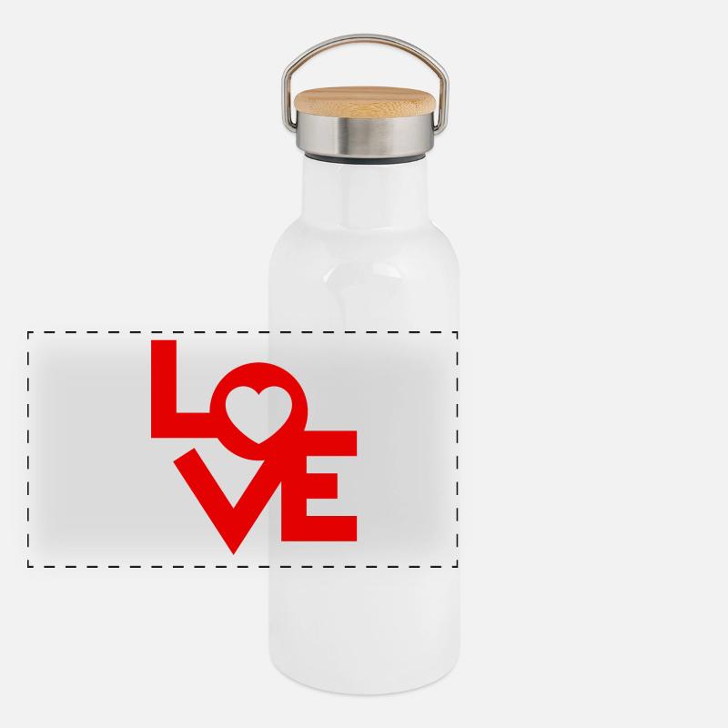 Libérez votre romance Gourde isotherme avec bouchon en bambou