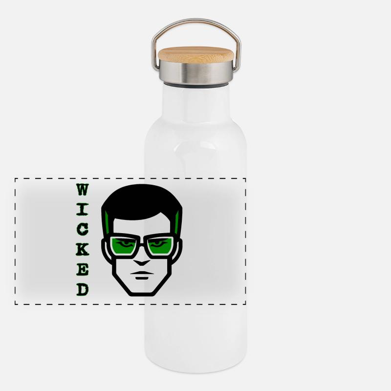 Roger Wicked Panorama Thermosflasche mit Bambusdeckel