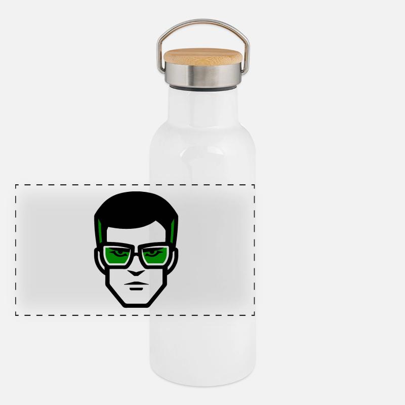 Roger Wicked Panorama Thermosflasche mit Bambusdeckel