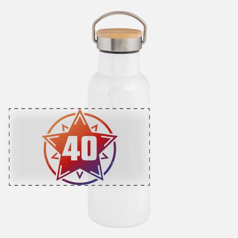 Superstar 40 Panorama Thermosflasche mit Bambusdeckel