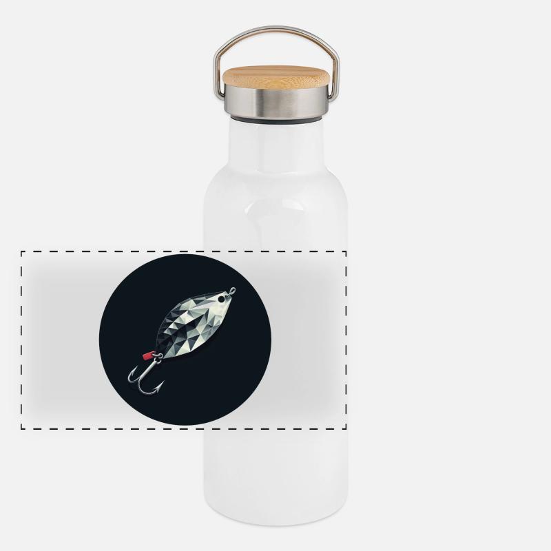 Blinker Köder Diamond Lure Emblem Panorama Thermosflasche mit Bambusdeckel