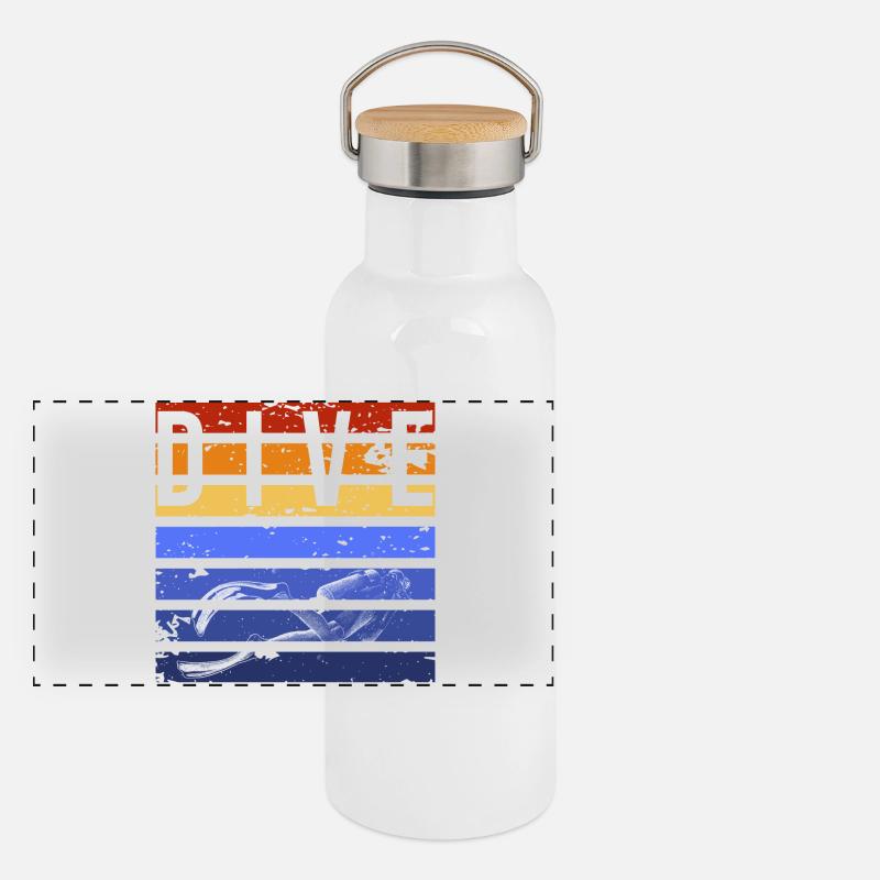 Dive Panorama Thermosflasche mit Bambusdeckel