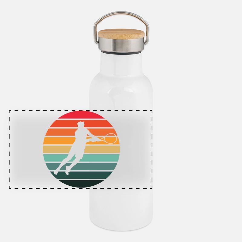 Tennis Panoramic Thermal Bottle with Bamboo Lid